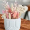 Trockenblumenvase „Alles Liebe“