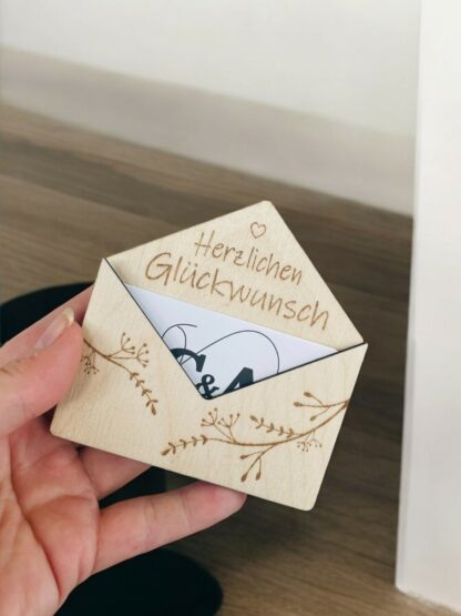 Geschenkkartenhalter für Wertgutscheine/Geld – Bild 2